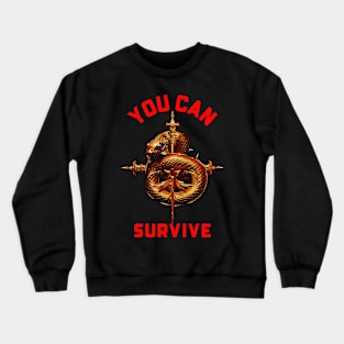 Hunger Games Snake - Survive Crewneck Sweatshirt